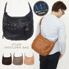 2way ショルダーバッグ メンズ 斜めがけ a4 縦型 レザー おしゃれ 斜めがけバッグ 大きめ 大容量 メッセンジャーバッグ アウトドア フラップ スタッズ バッグ 通勤 通学 学生 小さめ ミニショルダーバッグ 革 合皮 黒 プレゼント