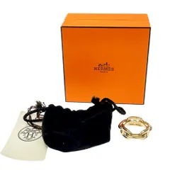 【中古】【箱付き】 HERMES エルメス GP シェーヌダンクル スカーフリング ゴールド 414158 スカーフリング