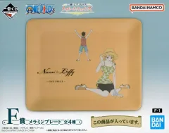 【中古】皿・ボウル ルフィ＆ナミ メラミンプレート 「一番くじ ワンピース メモリーオブヒロインズ」 F賞