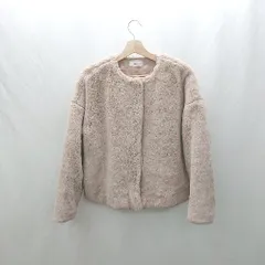 ◇ ⊇ select MOCA セレクトモカ 長袖 ファージャケット サイズM ピンク系 レディース E  【1503060023679】