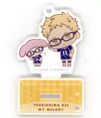 【中古】キーホルダー 月島蛍＆マイメロディ 「ハイキュー!!×サンリオキャラクターズ POP UP コーナー in TSUTAYA アクリルスタンドキーホルダーコレクション」 TOHO animation STORE限定