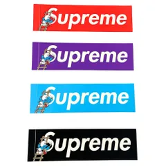 SUPREME シュプリーム Smurfs Box Logo Sticker スマーフ ボックスロゴ ステッカー 4枚 正規品 / 40567