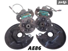 ae86 ブレーキキャリパーGABステンメッシュホースRGパッド1台分