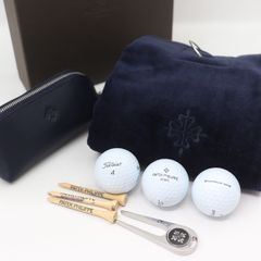 ITXDPWCPF83I 未使用 PATEK PHILIPPE パテックフィリップ ノベルティ ゴルフセット ネイビー タオル ゴルフボール グリーンフォーク ティー