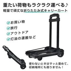 キャリーカート 折りたたみ ハンディカート 台車 軽量 アウトドア 耐荷重30kg 高さ2段階調節 ハンドキャリー ショッピングカート コンパクト xzdsygi