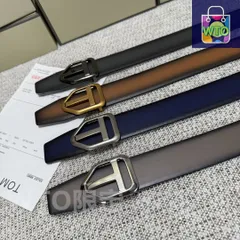 【今日特価】Tom Ford Double-Side Premium Leather Belt エレガントなデザイン-1