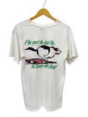 BIGDOGS 古着 90s ホワイトTシャツ 半袖 胸ワンポイント 犬 バックプリント L 白 メンズ/028のサムネイル