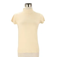 ☆ ベージュ ☆ サマーニット 半袖ニット おしゃれ ddsmy653 レディース サマーニット ニット 半袖ニット タートルネック tシャツ ハイネック カットソー トップス 半袖 春 夏 秋 おしゃれ 無地 きれいめ オフィス 通勤 大人