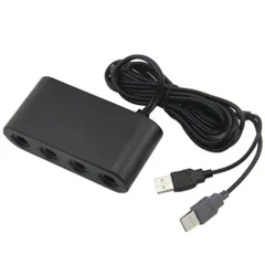 【数量限定】ゲームキューブコントローラー 接続タップ 互換品 Switch WiiU PC TURBO 連射機能 スマブラ 対応 変換 アダプター