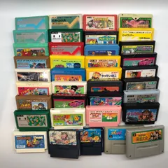 ★ファミコンソフト スーファミソフト ドラゴンボール ファミスタ 他 総数34本＋2本まとめ売り ドンキーコング基盤無し 動作未確認 ジャンク 005924