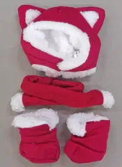 【中古】ぬいぐるみ ウィンターセット(グラナータ/黒崎蘭丸/ワインレッド) PRINCE CAT専用コスチューム 「うたの☆プリンスさまっ♪」