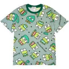 けろけろけろっぴ Tシャツ 半袖 総柄 プリント トップス サンリオ キャラクターズ メンズ レディース kk1152-247