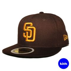 【子供用】 ニューエラ ベースボールキャップ 帽子 NEW ERA 59fifty キッズ MLB サンディエゴ パドレス 6 3/8-6 3/4
