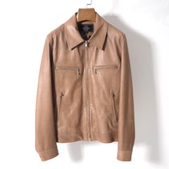ジィヒステリックトリプルエックス THEE HYSTERIC XXX ラムレザー ジャケット M キャメル メンズ 正規品 5-YD015
