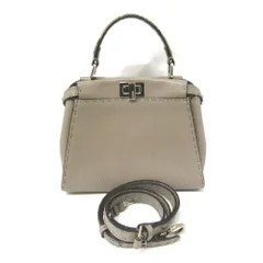 【極美品】FENDI フェンディ ピーカブー ミニ セレリア バッグ パイソン FENDI フェンディ セレリア ミニピーカブー 2wayショルダー