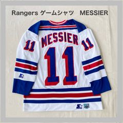 NHL　New York Rangers　ニューヨーク・レンジャーズ　MESSIER　メシエ　１１　アイスホッケー　90ｓ　オーセンティックユニフォーム　ゲームシャツ　STARTER　スターター　ジャージ　 ロゴ刺繡　大きいサイズ　ゆったりサイズ　メンズ　XL