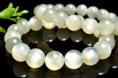 インド産◇希少カラー グリーンムーンストーン　12-12.5mm　ブレスレット 1個売り パワーストーン 天然石 _BG5849-12-125