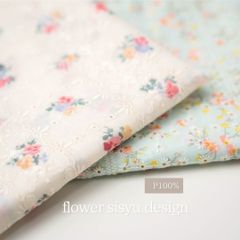 flower sisyu design フラワー刺繍デザイン　韓国生地　ベビー服犬服　ハンドメイド資材