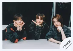 【中古】生写真(STARTO) 7 MEN 侍/中村嶺亜・佐々木大光・今野大輝/横型・上半身/プロフィール写真撮影オフショット2024/公式生写真