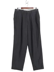 【お得なクーポン配布中!】 90s オールド ギャップ チェック ウール スラックス パンツ メンズ 32 32/ 古着 ストレート ツータック 千鳥格子 ギンガム モノトーン 黒