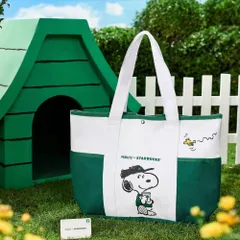 STARBUCKS＋ PEANUTSコラボ 中国限定トートバッグ SNOOPY スヌーピー スターバックス スタバ