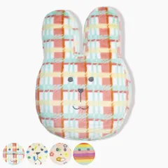 CRAFTHOLIC クッション LEALEA CRAFT （ かわいい ウサギ クマ ネコ サル ラフトホリック ぬいぐるみ 枕 動物 チェック ストライプ 花柄 インテリア 雑貨 子供 癒し カラフル ）