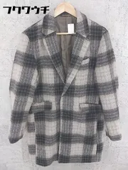 ■ SENSE OF PLACE センスオブプレイス URBAN RESEARCH チェック 長袖 チェスター コート サイズM グレー系 マルチ メンズ 【1002800645213】