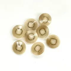 【特価】手芸　ボタン　ベージュ系　ゴールド　約15mm　8個まとめ売り※