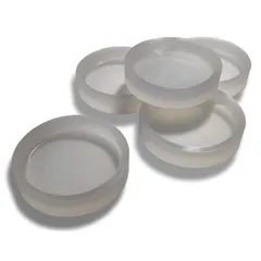 シリコンモールド 5個セット 直径33mm ツルツル ツヤツヤ 鏡面仕上げ レジン型 サークル 円 丸 コイン型 1