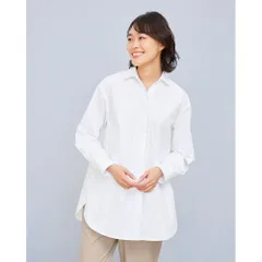 ☆ ホワイト ☆ Mサイズ ☆ イージーケア！スキッパー衿シャツブラウス ブラウス 長袖 レディース きれいめ シャツブラウス シャツ トップス スキッパー衿シャツブラウス ノーアイロン イージーケア おしゃれ シンプル 大人 かわいい ビジネス カジュアル