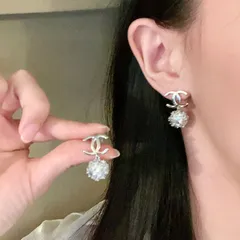 【今日特価】Chanel 中古 ダブル C イヤリング オリジナルリプリカロゴ 国内送料無料！在庫限定セール価格