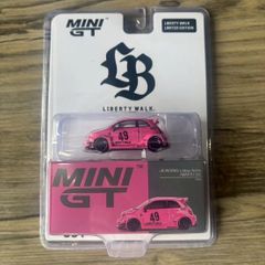 MINI GT 1/64 アバルト 595 LB-WORKS x Abas Works ピンク