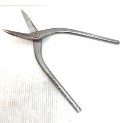 輝 森光 板金はさみ 全長約50cm 古道具 工具 昭和レトロ ヴィンテージ 
