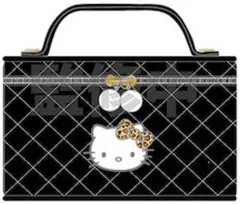 【中古】バッグ ブラック キルティング エナメルバニティポーチ 「ハローキティ 2024 GOGOギャル COLLECTION」