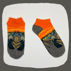 ムンクの叫び くるぶしソックス #322