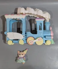 エポック社 シルバニアファミリー フェネックの赤ちゃん付き コ-73 ふわふわ雲のパレードトレインセット