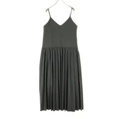 美品 ROPE' ロペ ノースリーブ キャミワンピース 38 グレー レディース 古着