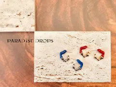 樹脂　ピアス　ビビッドカラー　おしゃれ　モダン　個性的　クール　モード系　K18