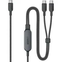 【新品・3営業日で発送】ANKER アンカー Anker USB-C ＆ USB-C ケーブル (2-in-1 140W) ブラック(A8895011)