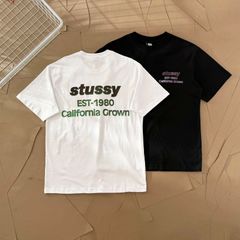 [2個セット]Stussy Stussy SS 25グラデーション染めロゴプリント柄半袖Tシャツ