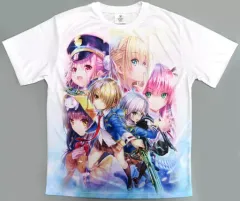 【中古】Tシャツ [単品] 集合 フルグラフィックTシャツ ホワイト メンズLサイズ 「コミックス ヘブンバーンズレッド コミックアンソロジー アニメイト限定セット」 同梱特典