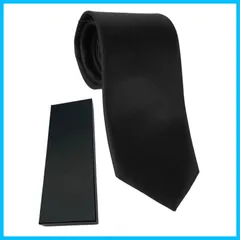 koruha 日本製 ネクタイ 黒 葬式 シルク 100% 礼装 メンズ ブラッ