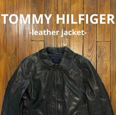レアvintage《トミーヒルフィガー》レザージャケット/メンズ L〜XL レアvintage《トミーヒルフィガー》レザージャケット⁄メンズ L〜XL