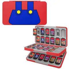 Switch ソフトケース 48枚/Micro SD 24枚同時に収納 ATiC ゲームカード収納ボックス ソフト Switch/Switch Lite/Switch有機ELモデル対応 カードまとめ収納 ABSシェル＆シリコンインナー製 軽量/傷つき防止/ 1