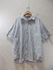 coca コカ シャツ 半袖 胸ポケット ストライプ柄 グレー系 Mサイズ 26-240227101-12のサムネイル