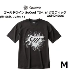 ゴールドウイン SoCool Tシャツ グラフィック GSM24006 ブラック Mサイズ 吸汗速乾/UVカットのサムネイル
