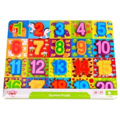 【新品未使用】3Dナンバーパズル　木製玩具　知育玩具　Tookytoy