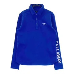 サイズ：S CALLAWAY キャロウェイ 2024年モデル 長袖ポロシャツ プリント  ブルー系 [240101406616]# ゴルフウェア レディース ストスト