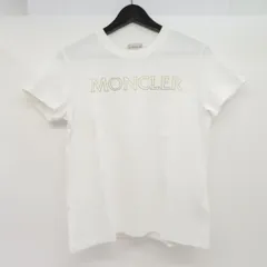 MONCLER モンクレール センターロゴ Tシャツ 半袖 Sサイズ ホワイト