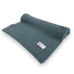 美品 Johnstons of Elgin ジョンストンズオブエルガン カシミア100％ ニットマフラー ストール ブルー系 レディース 古着 中古 USEDのサムネイル